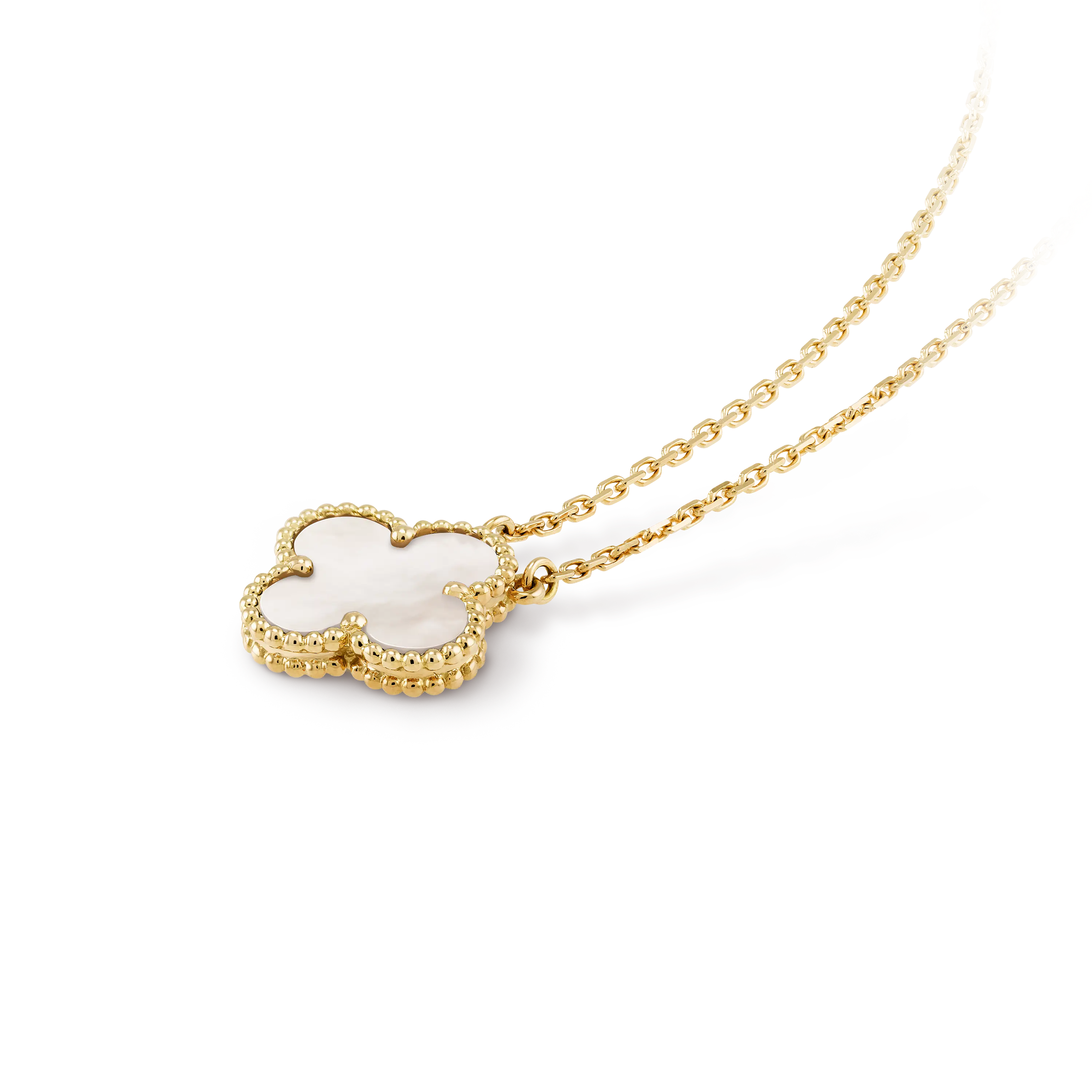 Dây chuyền Vancleef Đá Trắng 9 12 15mm 3