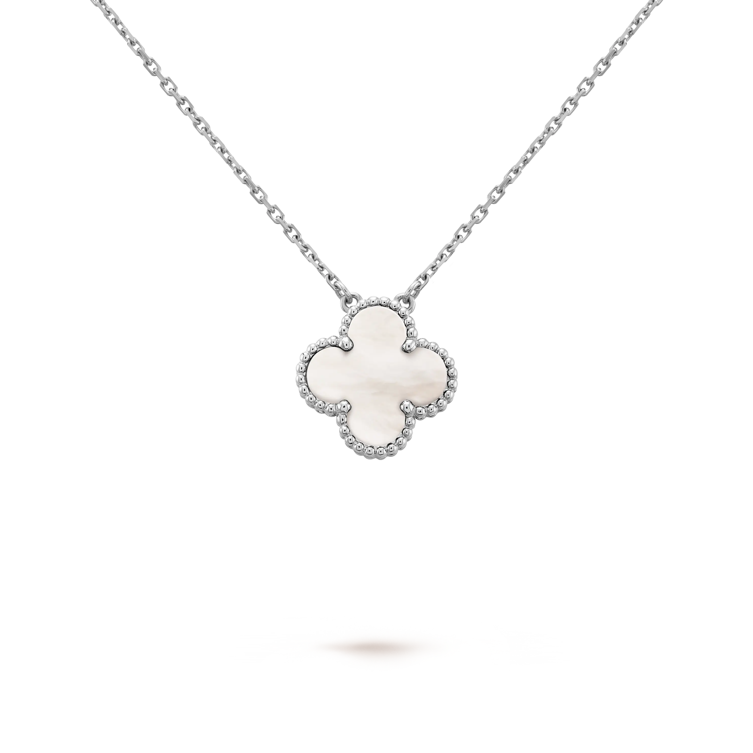 Dây chuyền Vancleef Đá Trắng 9 12 15mm 1