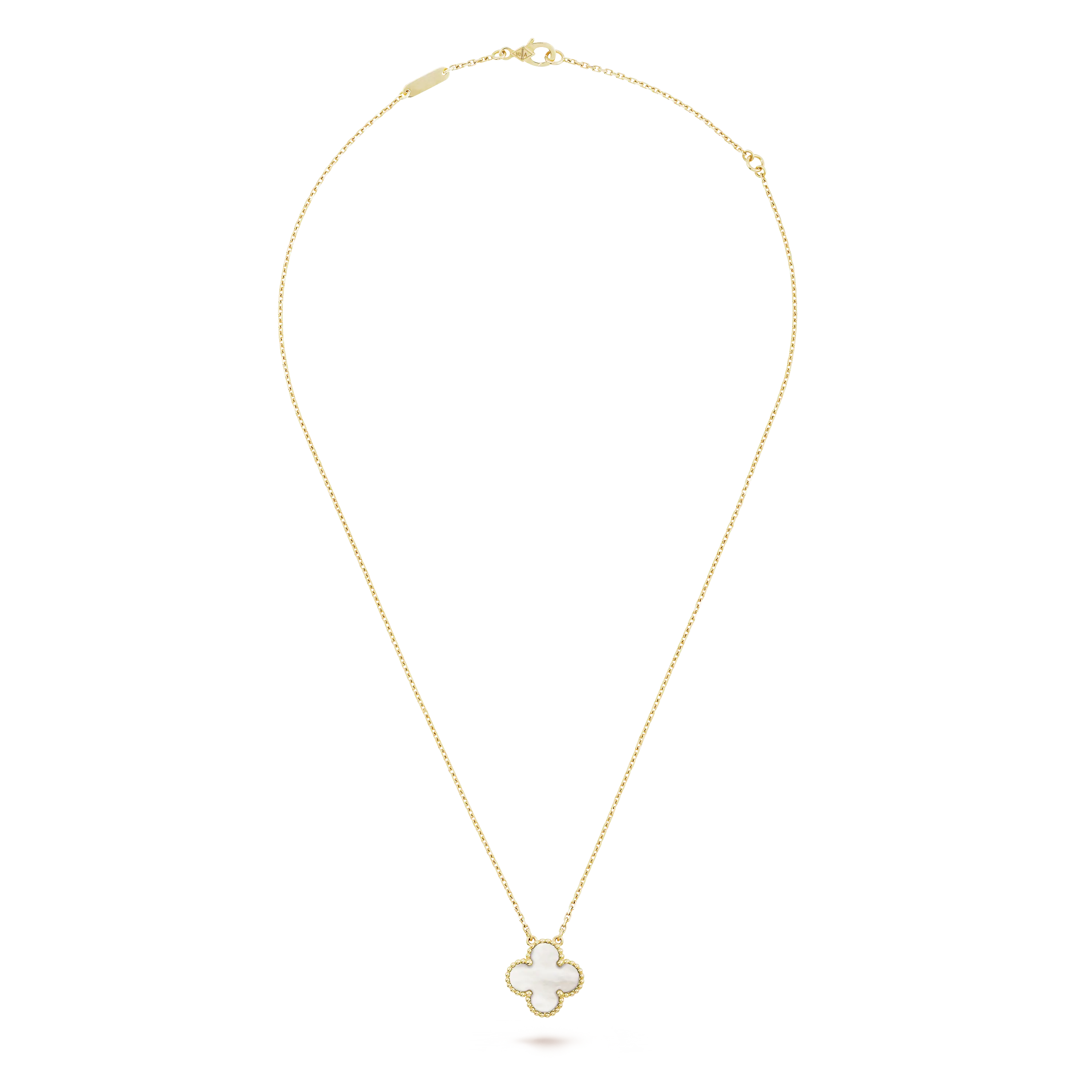 Dây chuyền Vancleef Đá Trắng 9 12 15mm 2