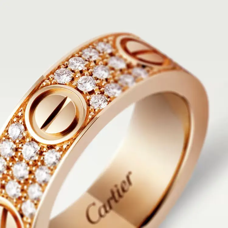 Nhẫn Tình Yêu, Diamond-Paved – Cartier –  J2311625 2