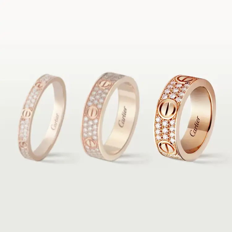 Nhẫn Tình Yêu, Diamond-Paved – Cartier –  J2311625 5