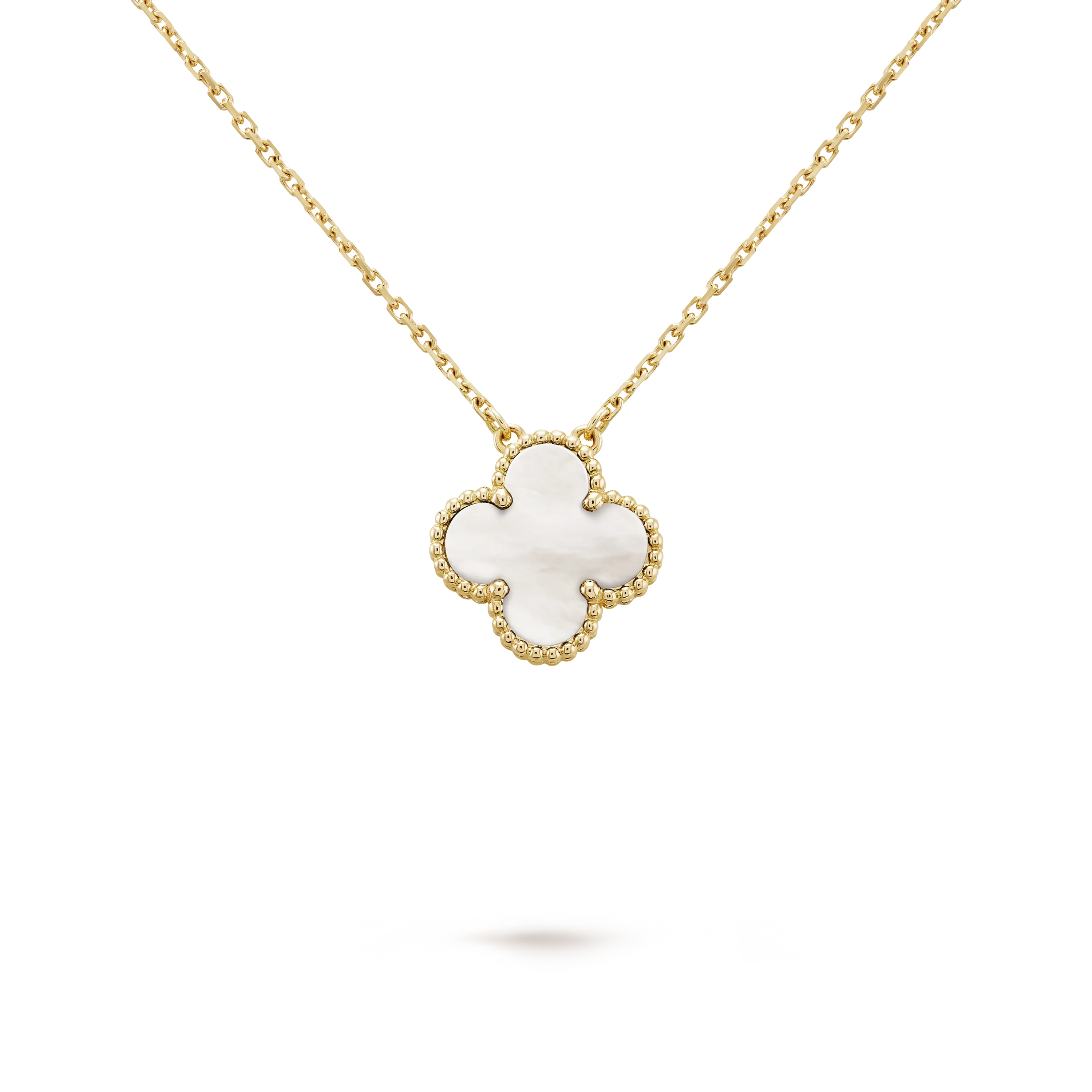 Dây chuyền Vancleef Đá Trắng 9 12 15mm 0