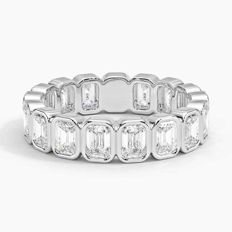 Bezel Emerald Eternity Lab Diamond Ring (2 1/2 ct. tw.)